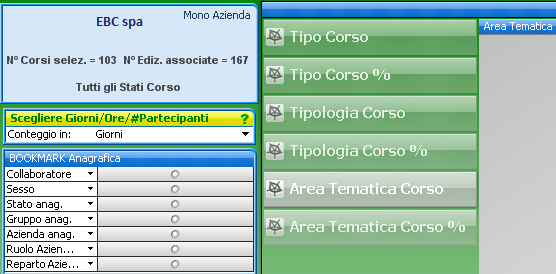 Programmazione della formazione del personale AREA TEMATICA Business Intelligence Hr con H1 hrms EBC Consulting
