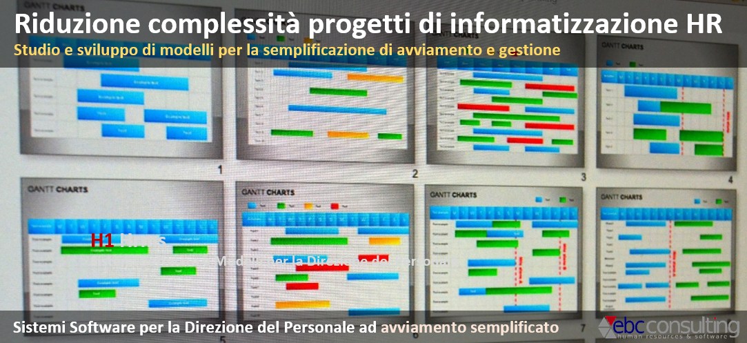 Riduzione complessità di avviamento sistemi software HR EBC Consulting