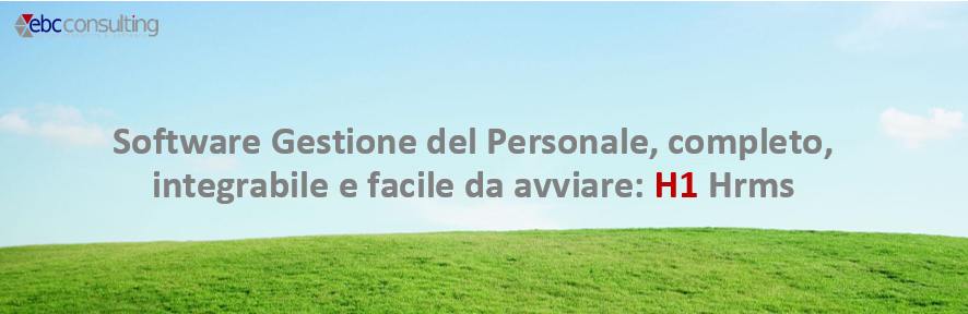 Software gestione del personale facile integrabile e veloce da avviare H1 Hrms