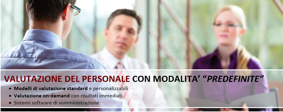 Valutazione del personale con Modalita Semplificate Predefinite