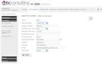 H1 Sel Web Gestione recruiting, ricerca e selezione personale on web - esempio anagrafica del candidato