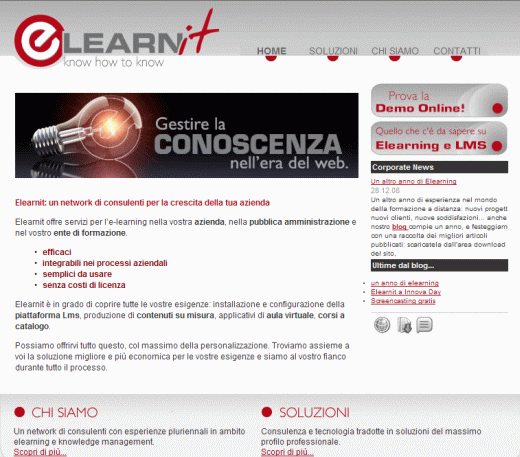 E Learnit sistemi, software e consulenza area e learning e formazione